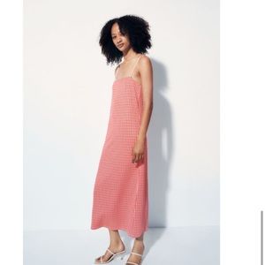 Zara Jacquard maxi dress